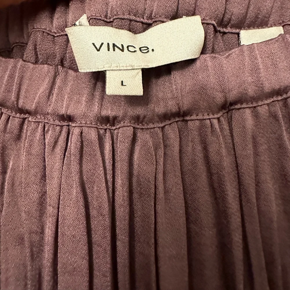 Vince Plum/Purple Pleated Midi Skirt